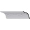 Ekena Millwork 4 5/8"H x 4 3/8"P x 6 3/8"F x 94 1/2"L, (7 7/8" Repeat), Nevio Crown Moulding MLD04X04X06NE - alternate 1